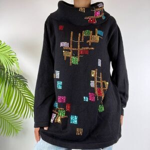 Women's Vintage 80s 90s Retro Indie Grunge Knit Grandma Oversized Sweater / XL